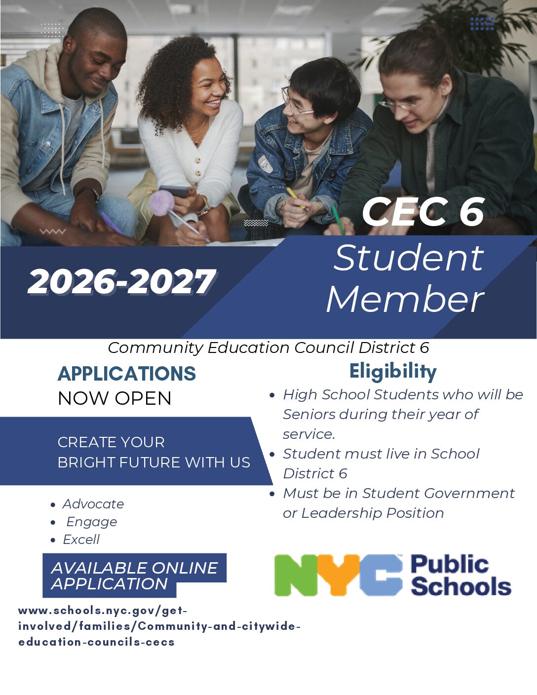 Applications Open: CEC 6 Student Member 2026–2027